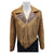 ADJKT053 Genuine Leather Hand Tooled Hand Carved Women Shirt Jacket Dress