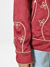 ADJKT060 American Darling Western Embroidered Fabric Snap Jacket