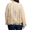 ADJKT067 Genuine Leather Women Shirt Jacket Dress