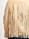 ADJKT067 Genuine Leather Women Shirt Jacket Dress
