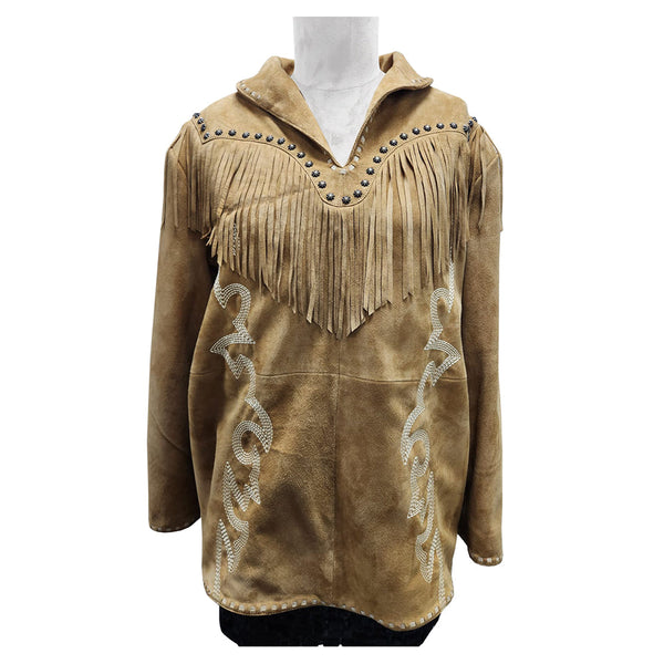 ADSH042 Genuine Leather Women Shirt Jacket Dress