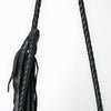 ADBGM635 Western Fringe Crossbody - Black Leather Bag with Tribal Stitch, Concho, and Whipstitch Detail