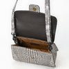 ADBG1729 American Darling Western Cross body Bag in Crocodile Embossed Full Grain Leather