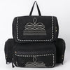 ADBGA795 American Darling Handcrafted Genuine Suede Leather Backpack Boot Stitched