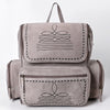 ADBGA795 American Darling Handcrafted Genuine Suede Leather Backpack Boot Stitched