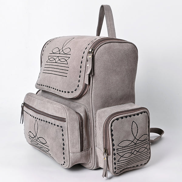 ADBGA795 American Darling Handcrafted Genuine Suede Leather Backpack Boot Stitched