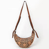 ADBGA797 American Darling Handcrafted Genuine Leather Small Cross body Bag Floral Carved