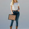 ADBGZ936 Jewelry Case Genuine Western Leather Women Bag