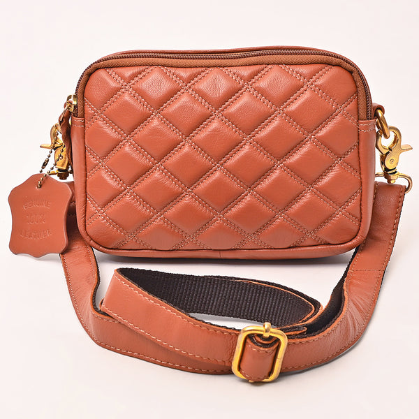 NMBGM183 Never Mind Handcrafted Quilted Leather Camera Bag