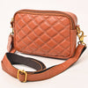 NMBGM183 Never Mind Handcrafted Quilted Leather Camera Bag