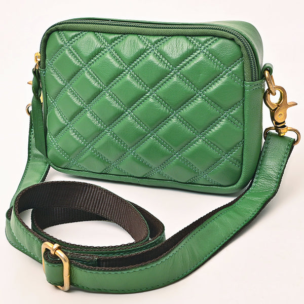 NMBGM183 Never Mind Handcrafted Quilted Leather Camera Bag