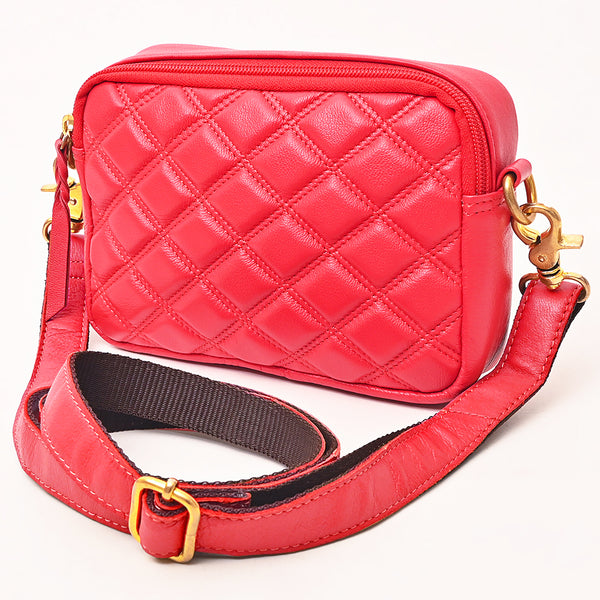 NMBGM183 Never Mind Handcrafted Quilted Leather Camera Bag