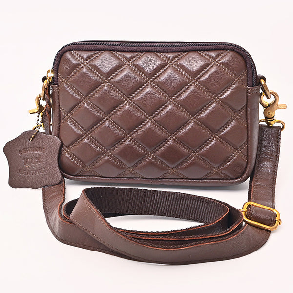 NMBGM183 Never Mind Handcrafted Quilted Leather Camera Bag