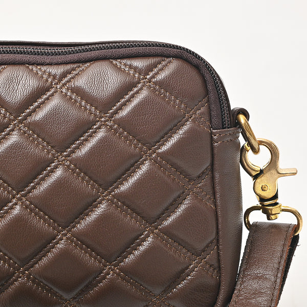 NMBGM183 Never Mind Handcrafted Quilted Leather Camera Bag