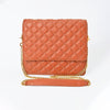 NMBGM187 Never Mind Diamond Quilted Leather Flap Shoulder Bag