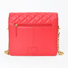 NMBGM187 Never Mind Diamond Quilted Leather Flap Shoulder Bag
