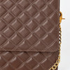 NMBGM187 Never Mind Diamond Quilted Leather Flap Shoulder Bag