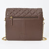 NMBGM187 Never Mind Diamond Quilted Leather Flap Shoulder Bag