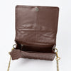 NMBGM187 Never Mind Diamond Quilted Leather Flap Shoulder Bag