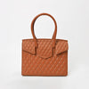 NMBGM189 American Darling Quilted Genuine Leather Satchel Tote