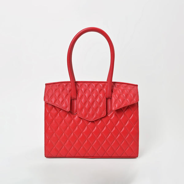 NMBGM189 American Darling Quilted Genuine Leather Satchel Tote