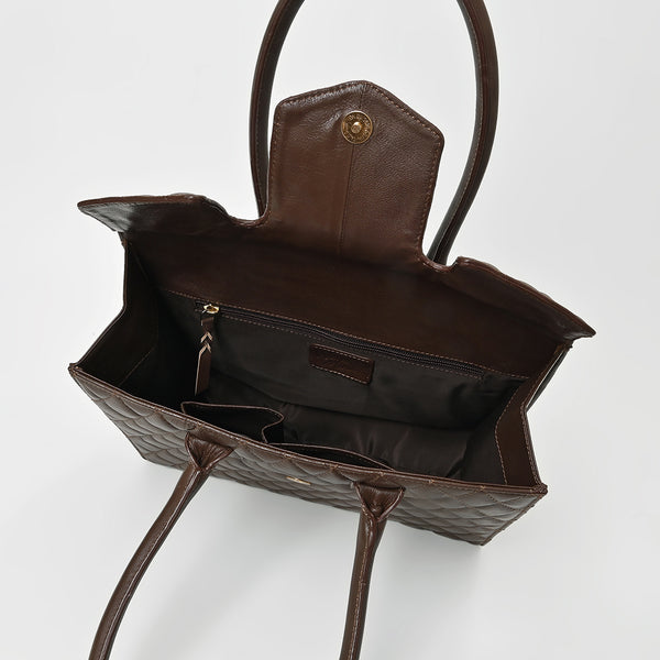 NMBGM189 American Darling Quilted Genuine Leather Satchel Tote