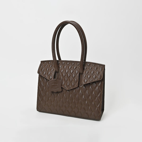 NMBGM189 American Darling Quilted Genuine Leather Satchel Tote