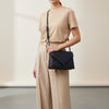 NMBGM191 Never Mind Quilted Leather Envelope Crossbody Bag