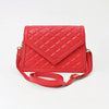 NMBGM191 Never Mind Quilted Leather Envelope Crossbody Bag