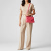 NMBGM191 Never Mind Quilted Leather Envelope Crossbody Bag
