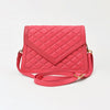 NMBGM191 Never Mind Quilted Leather Envelope Crossbody Bag