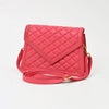 NMBGM191 Never Mind Quilted Leather Envelope Crossbody Bag