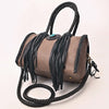 ADBGM270 Western Braided Fringe Duffel with Turquoise Concho - Genuine Leather