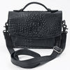 ADBG1735 American Darling Western Small Cross body Bag in Crocodile Embossed Full Grain Leather
