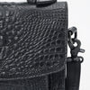 ADBG1735 American Darling Western Small Cross body Bag in Crocodile Embossed Full Grain Leather