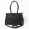 ADBG1737 American Darling Crocodile Embossed Western Leather Tote Bag