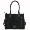 ADBG1744 American Darling Western Tote Bag in Boot Stitched Genuine Suede and Full Grain Leather