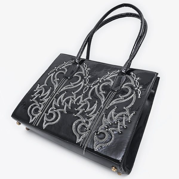 ADBGA800 American Darling Handcrafted Genuine Leather Tote Bag with Embroidery