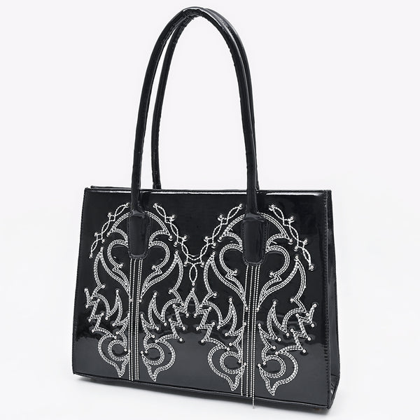 ADBGA800 American Darling Handcrafted Genuine Leather Tote Bag with Embroidery