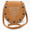 ADBGA802 American Darling Boot Stitched Suede Leather Cross body Bag with Concho