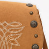 ADBGA802 American Darling Boot Stitched Suede Leather Cross body Bag with Concho