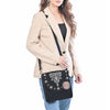 ADBGA803 American Darling Boot Stitched Suede Leather Cross body Bag with Concho