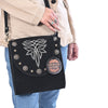 ADBGA803 American Darling Boot Stitched Suede Leather Cross body Bag with Concho