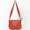 ADBGA804 American Darling Handcrafted Genuine Leather Cross body Bag Concho Embroidery