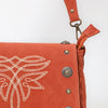ADBGA804 American Darling Handcrafted Genuine Leather Cross body Bag Concho Embroidery