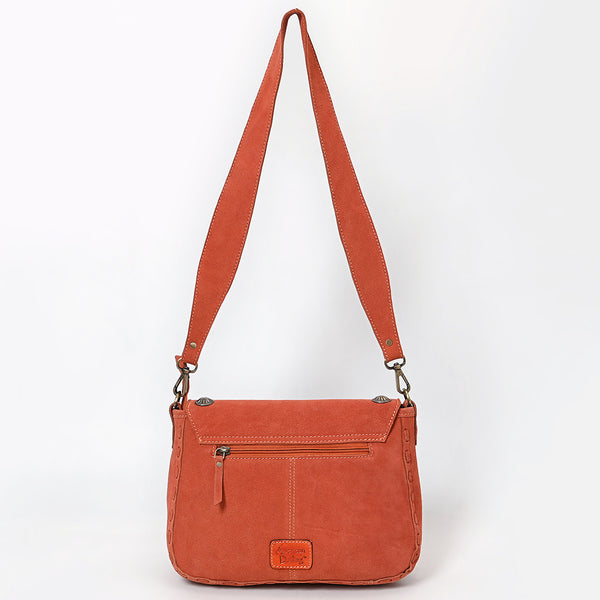 ADBGA804 American Darling Handcrafted Genuine Leather Cross body Bag Concho Embroidery