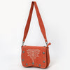 ADBGA804 American Darling Handcrafted Genuine Leather Cross body Bag Concho Embroidery