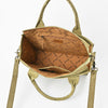 ADBGA607 American Darling Boot Stitched Braided Genuine Suede Leather Tote Bag