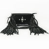 ADBGM277 Mini Fringe Crossbody - Braided Leather & Turquoise Concho