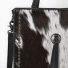 ADBG1751 American Darling Hair-On Cowhide Tote Bag with Braided Handles and Tassels